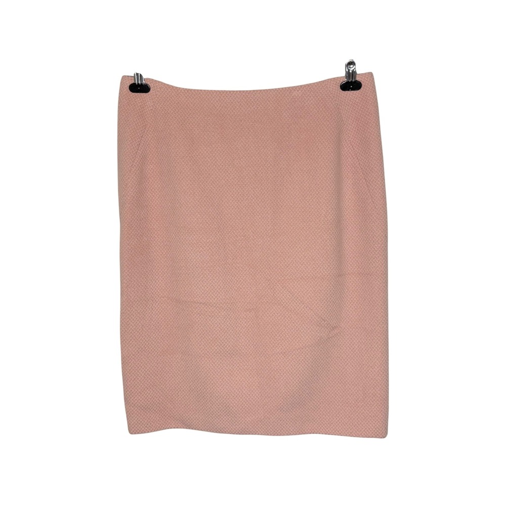 Fenn Wright Manson Angora Wool Pencil Skirt Plus Size 14 Pink